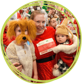 Family at Santas on the Run